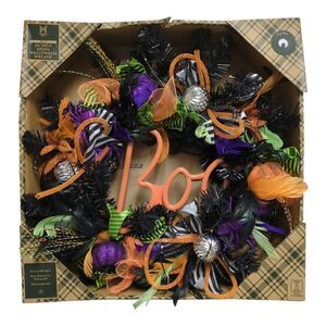 Member's Mark 26" Pre-Lit Neon Halloween BOO Wreath